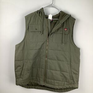 Wrangler Workwear Men's Quilted Duck Vest